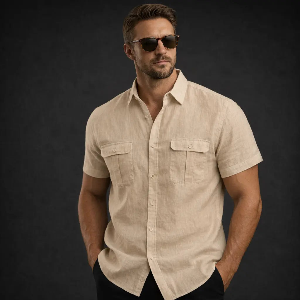 The Amalfi Safari Linen Shirt