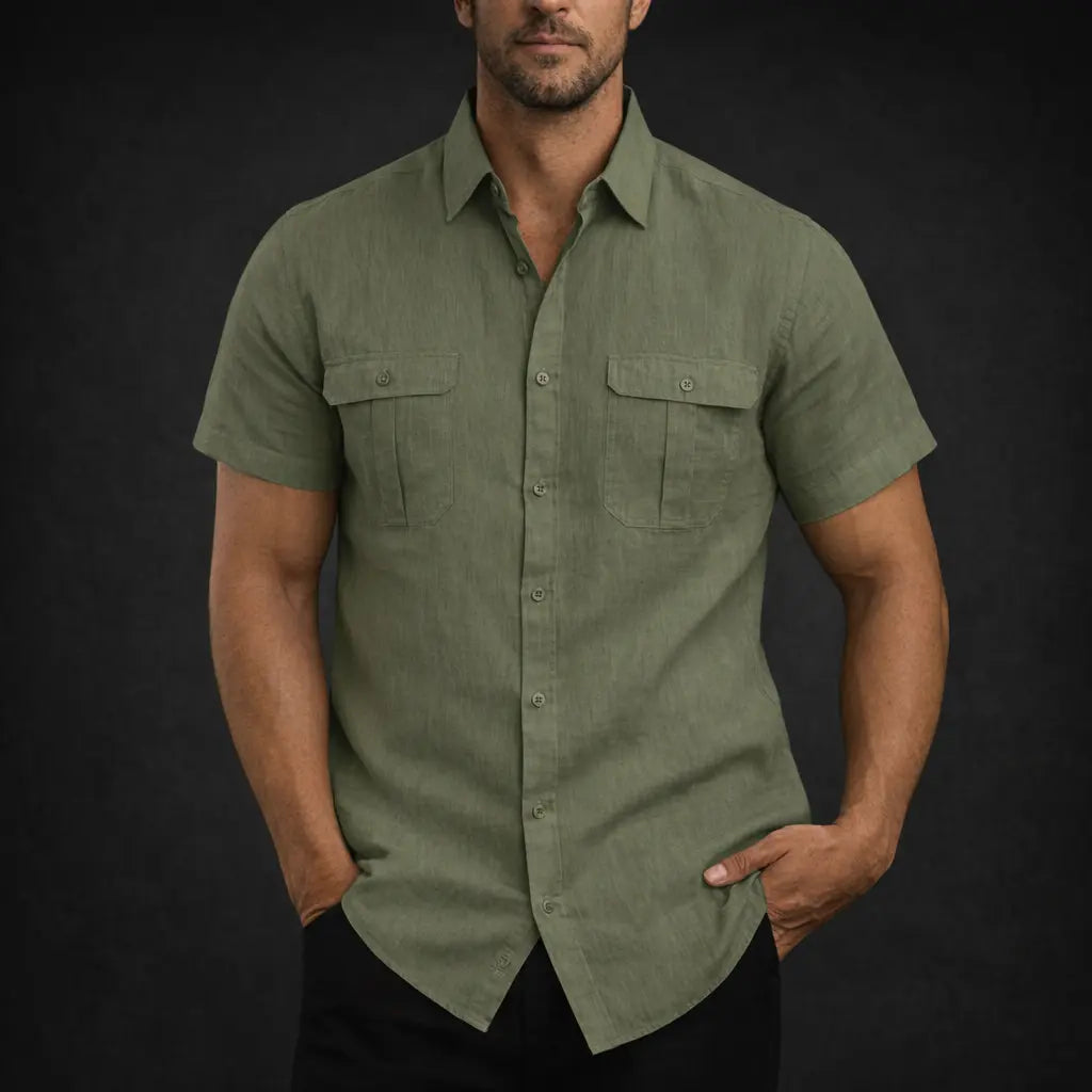 The Amalfi Safari Linen Shirt